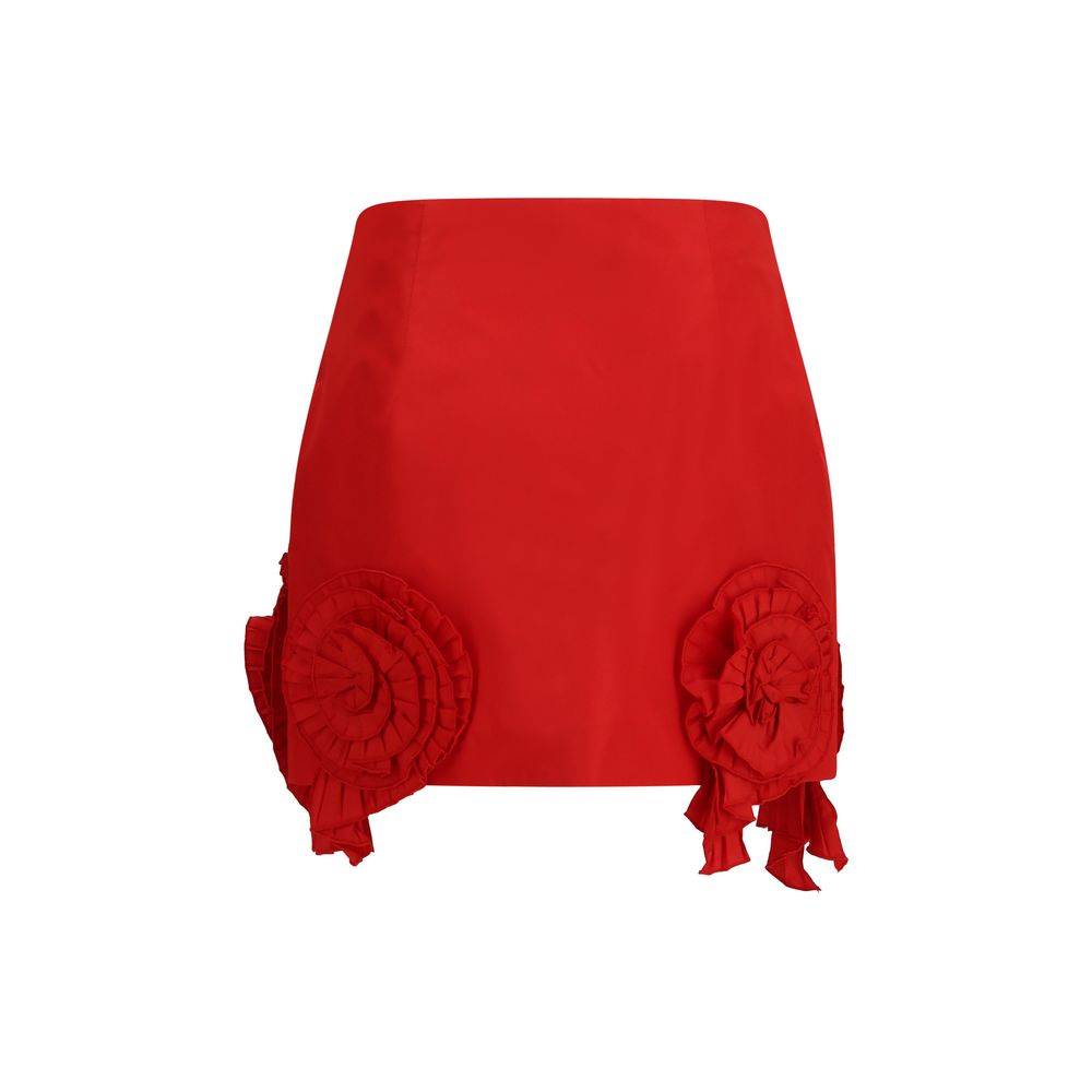Blumarine Roter Minirock aus Polyester