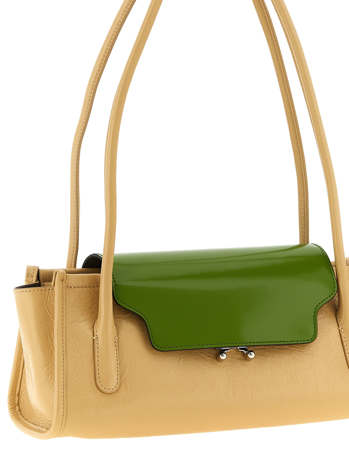 Marni Schultertasche aus mehrfarbigem Kalbsleder