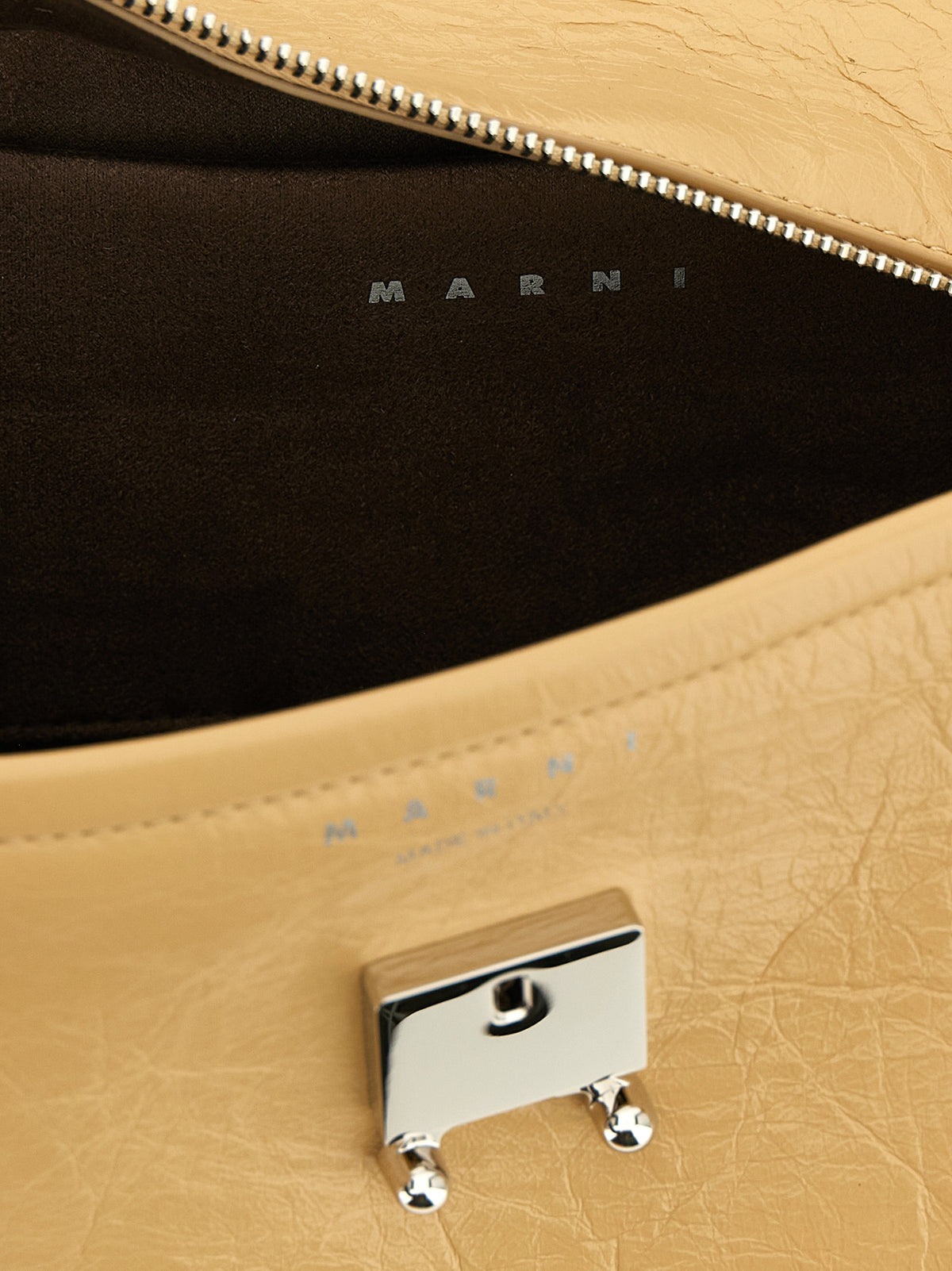 Marni Schultertasche aus mehrfarbigem Kalbsleder