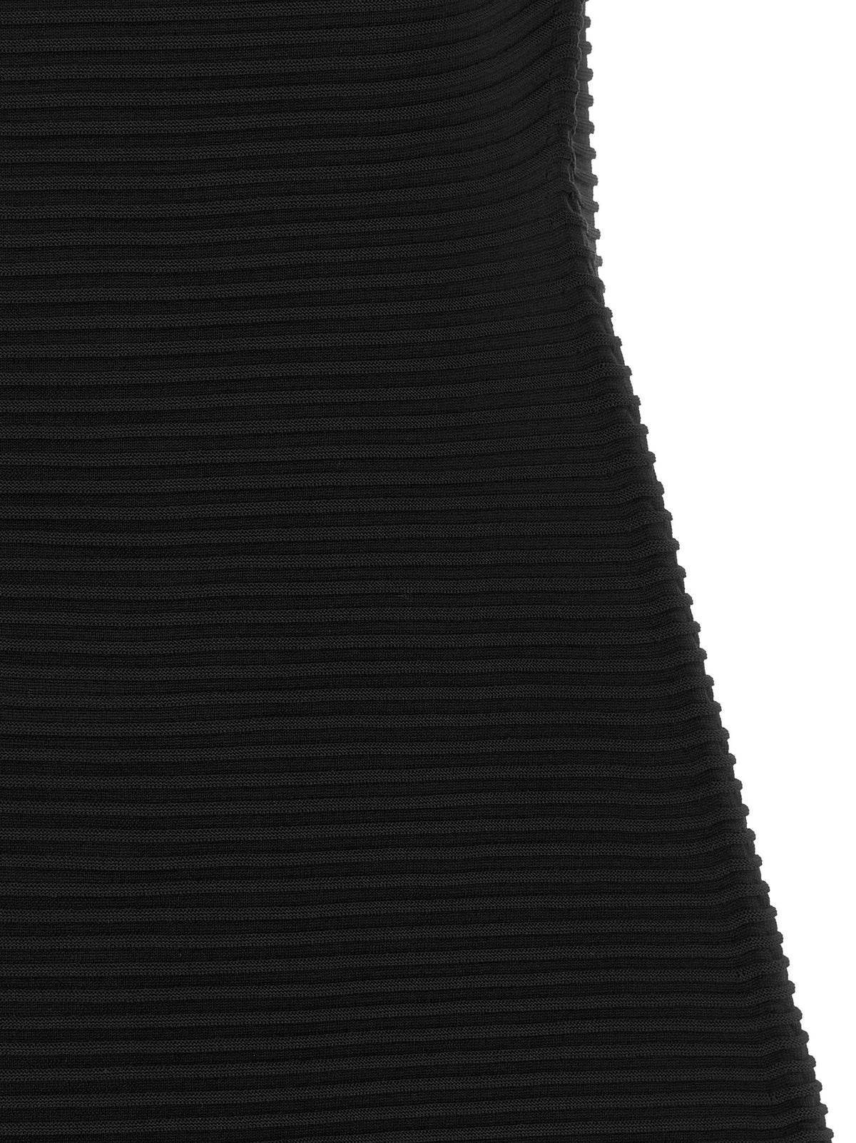 PLEATS PLEASE ISSEY MIYAKE Schwarzes Polyester-Midikleid