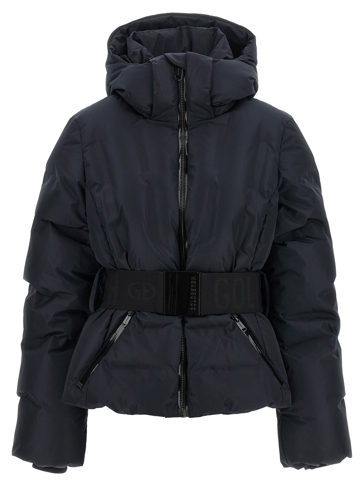 GOLDBERGH Schwarze Polyester-Jacke in voller Länge
