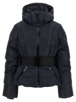 GOLDBERGH Schwarze Polyester-Jacke in voller Länge