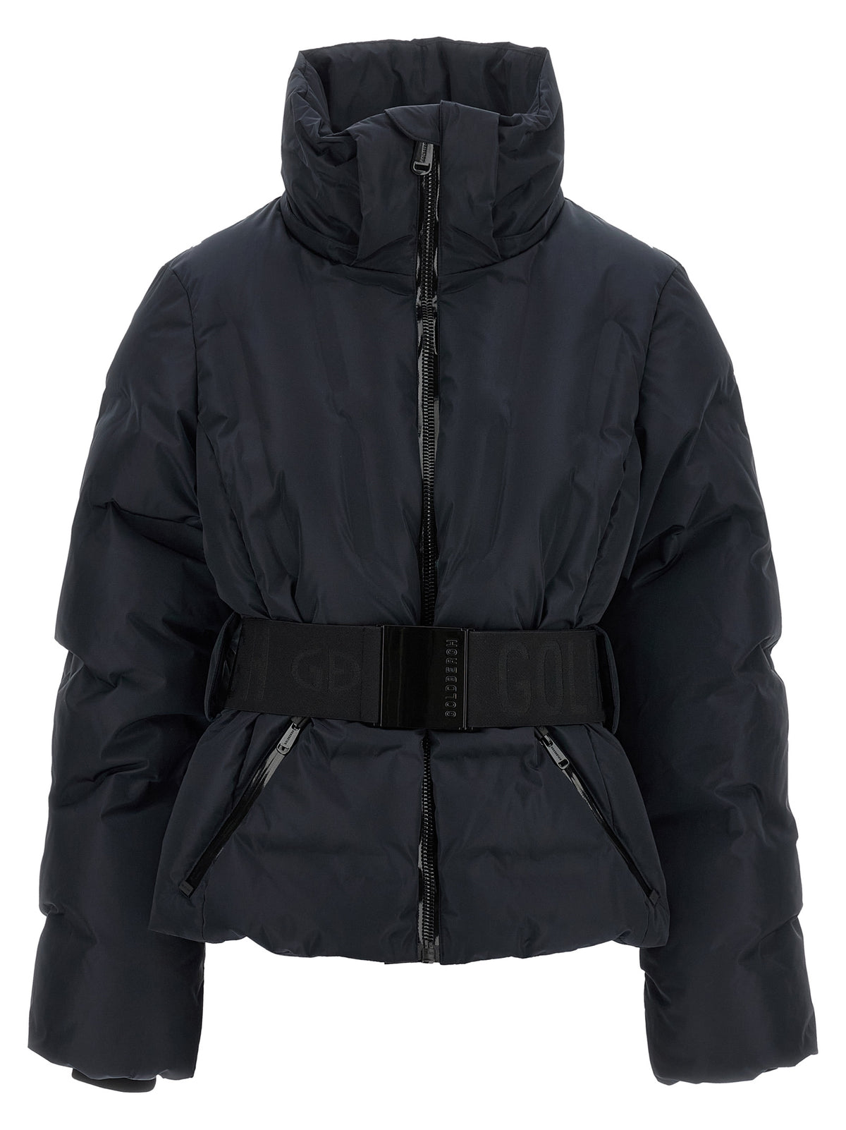 GOLDBERGH Schwarze Polyester-Jacke in voller Länge