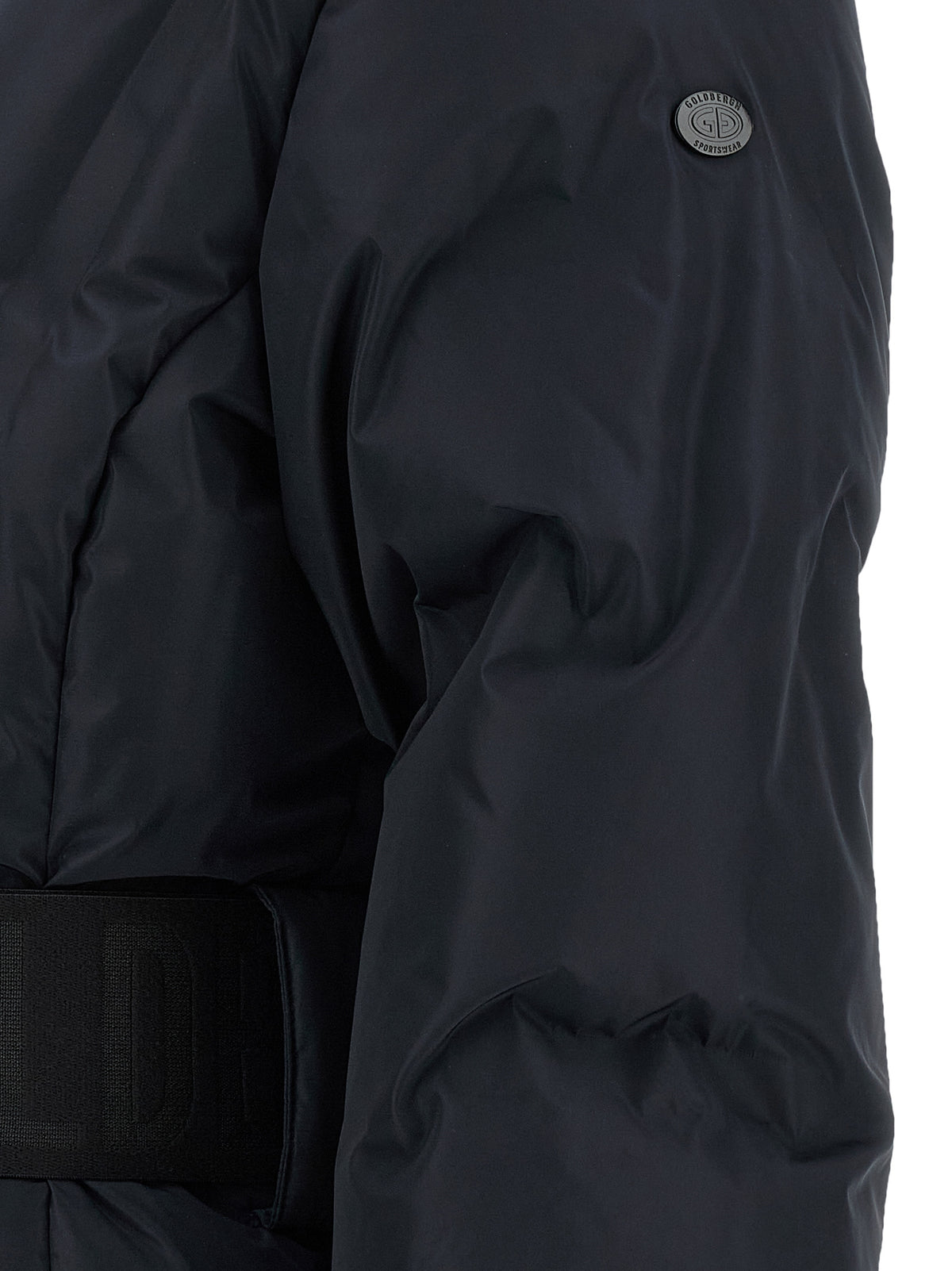 GOLDBERGH Schwarze Polyester-Jacke in voller Länge