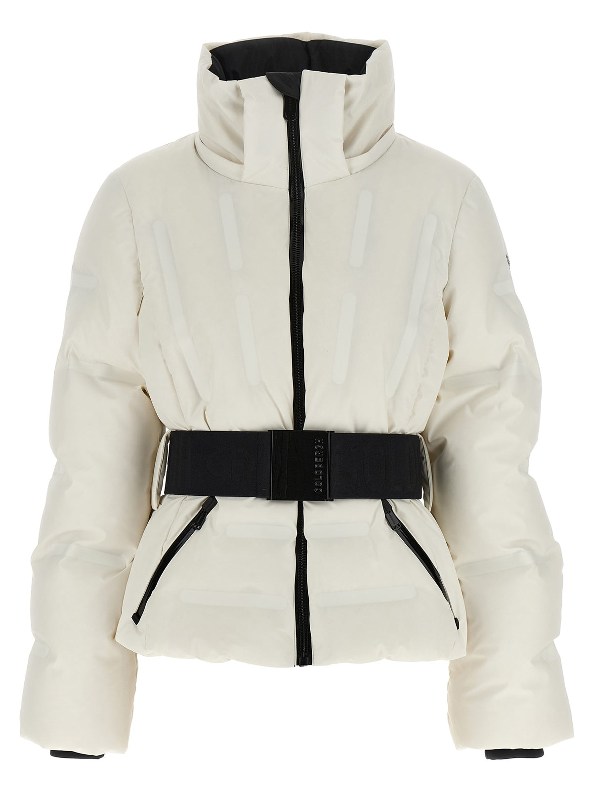GOLDBERGH Weiße Polyester-Jacke in voller Länge