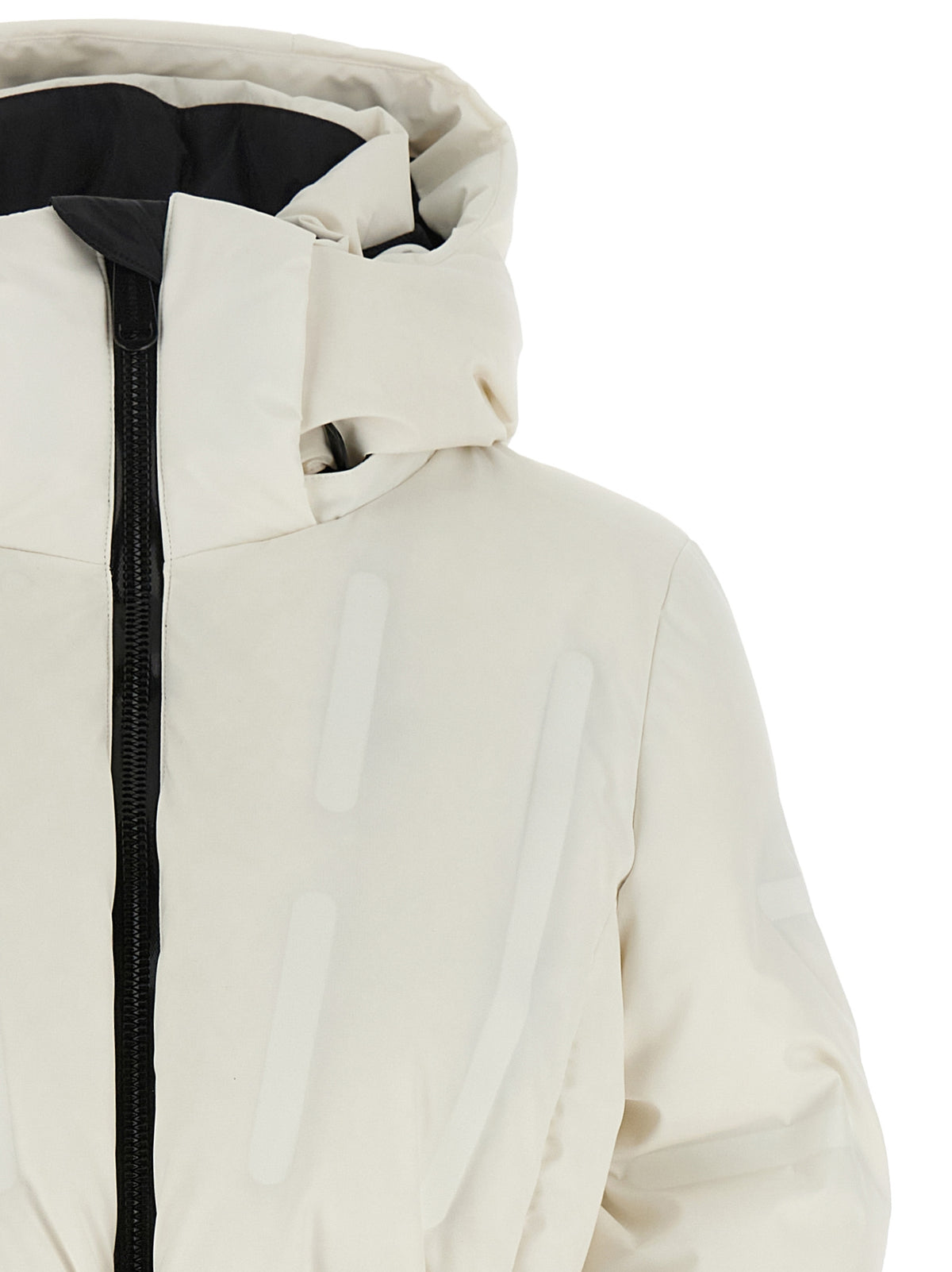 GOLDBERGH Weiße Polyester-Jacke in voller Länge