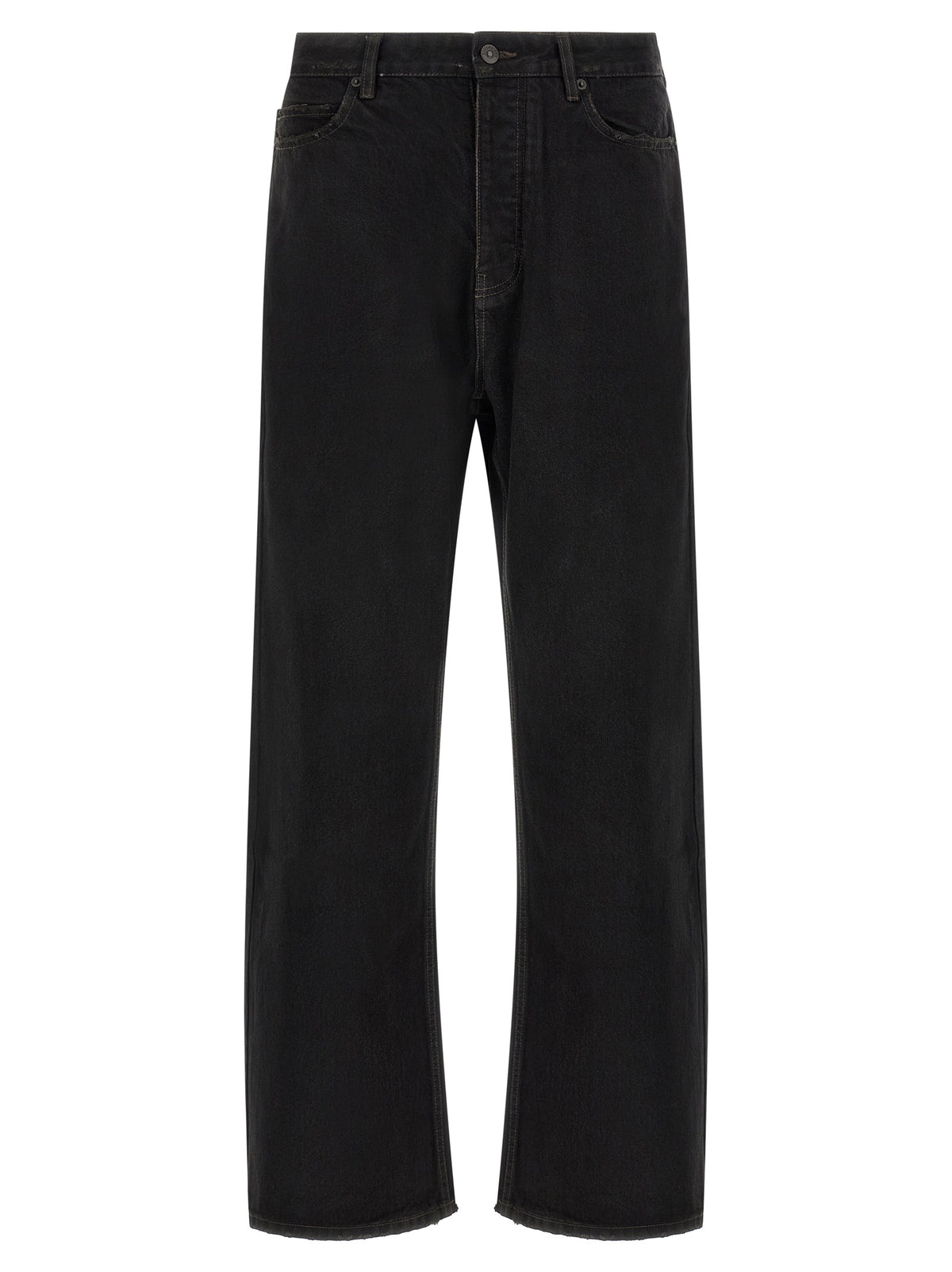 Balenciaga Schwarze Baumwolljeans im Relaxed Fit