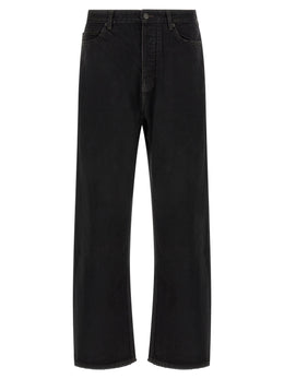 Balenciaga Schwarze Baumwolljeans im Relaxed Fit
