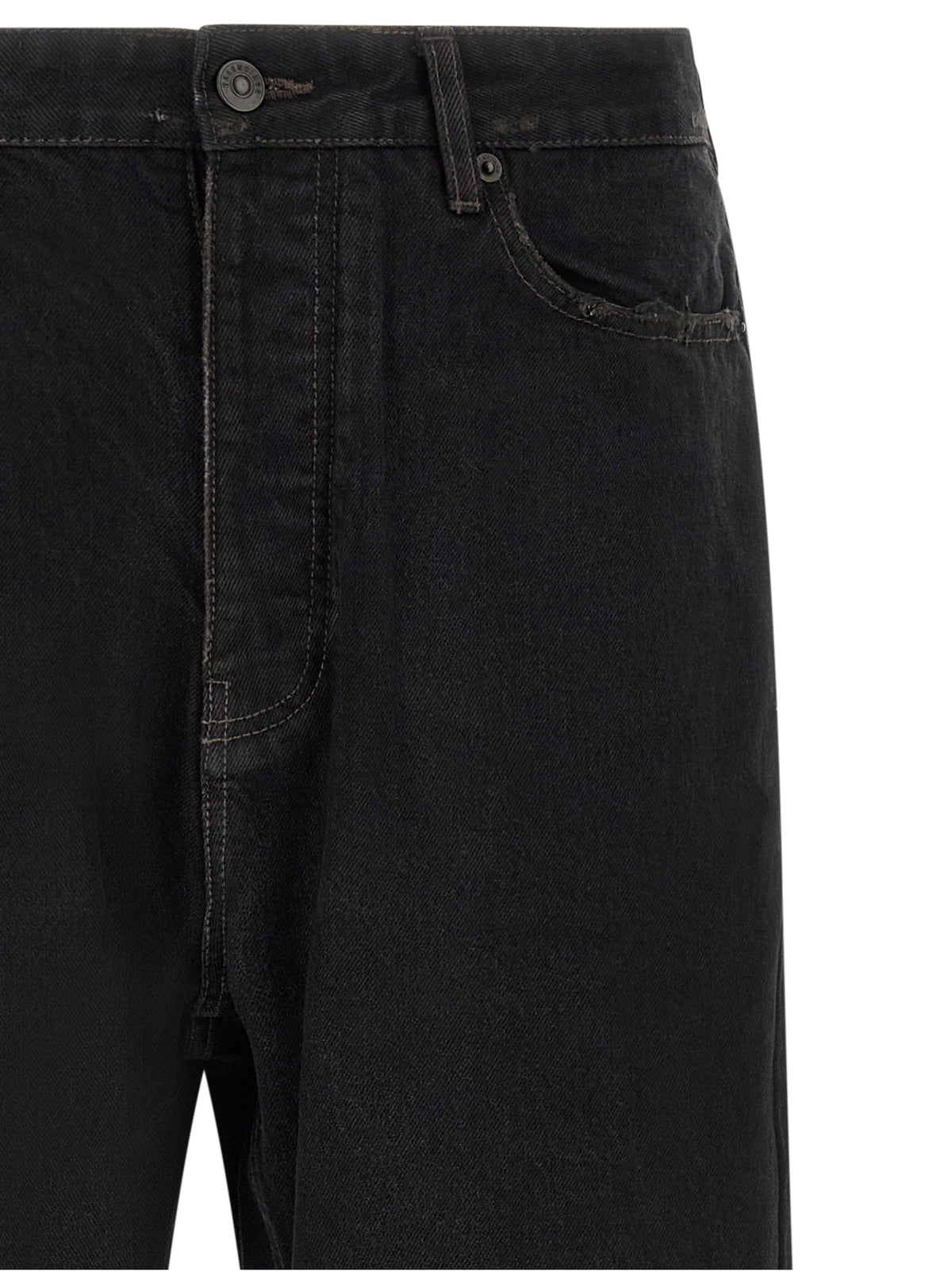 Balenciaga Schwarze Baumwolljeans im Relaxed Fit