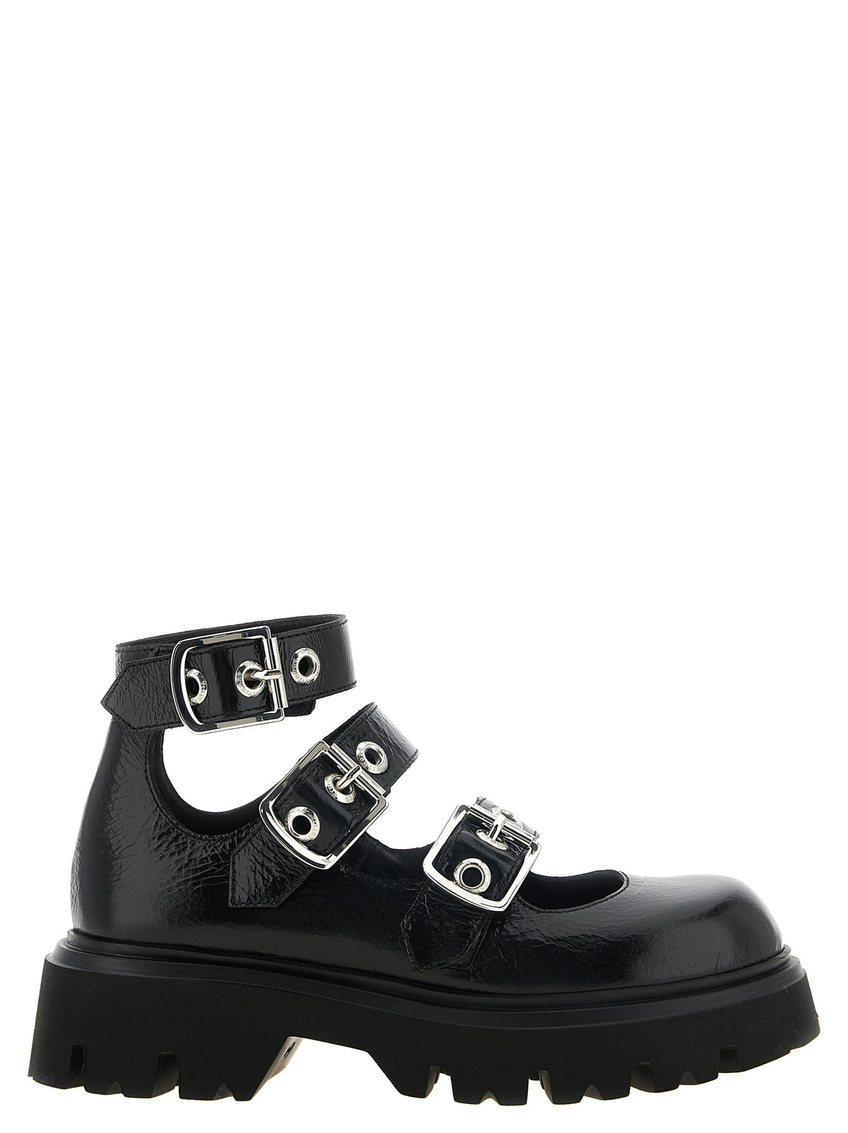 Vivienne Westwood Schwarze Ballerinas aus Kalbsleder