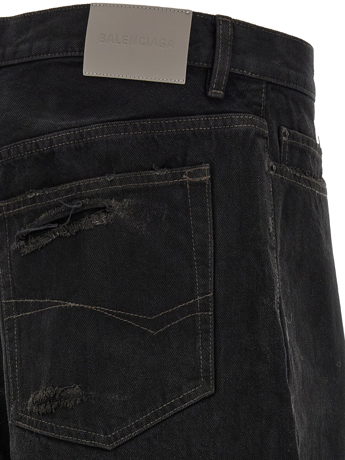 Balenciaga Schwarze Baumwolljeans Denim