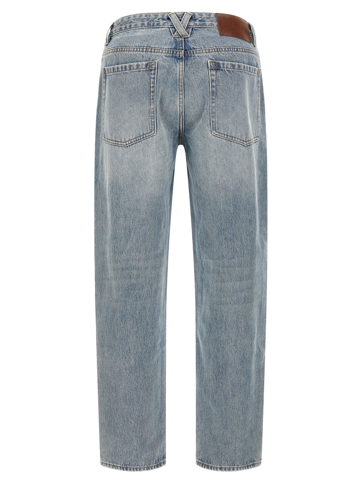 Entire Studios Blaue Jeans aus Baumwolle im geraden Schnitt