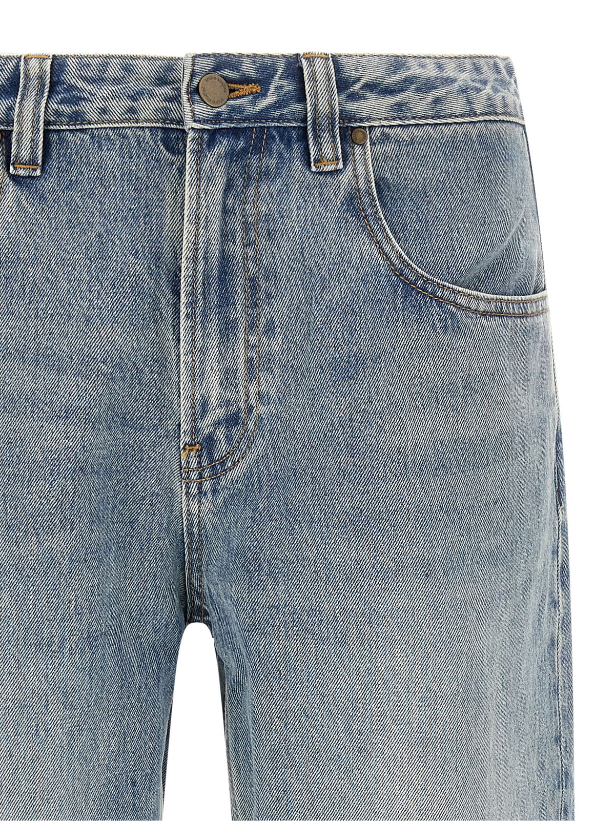 Entire Studios Blaue Jeans aus Baumwolle im geraden Schnitt