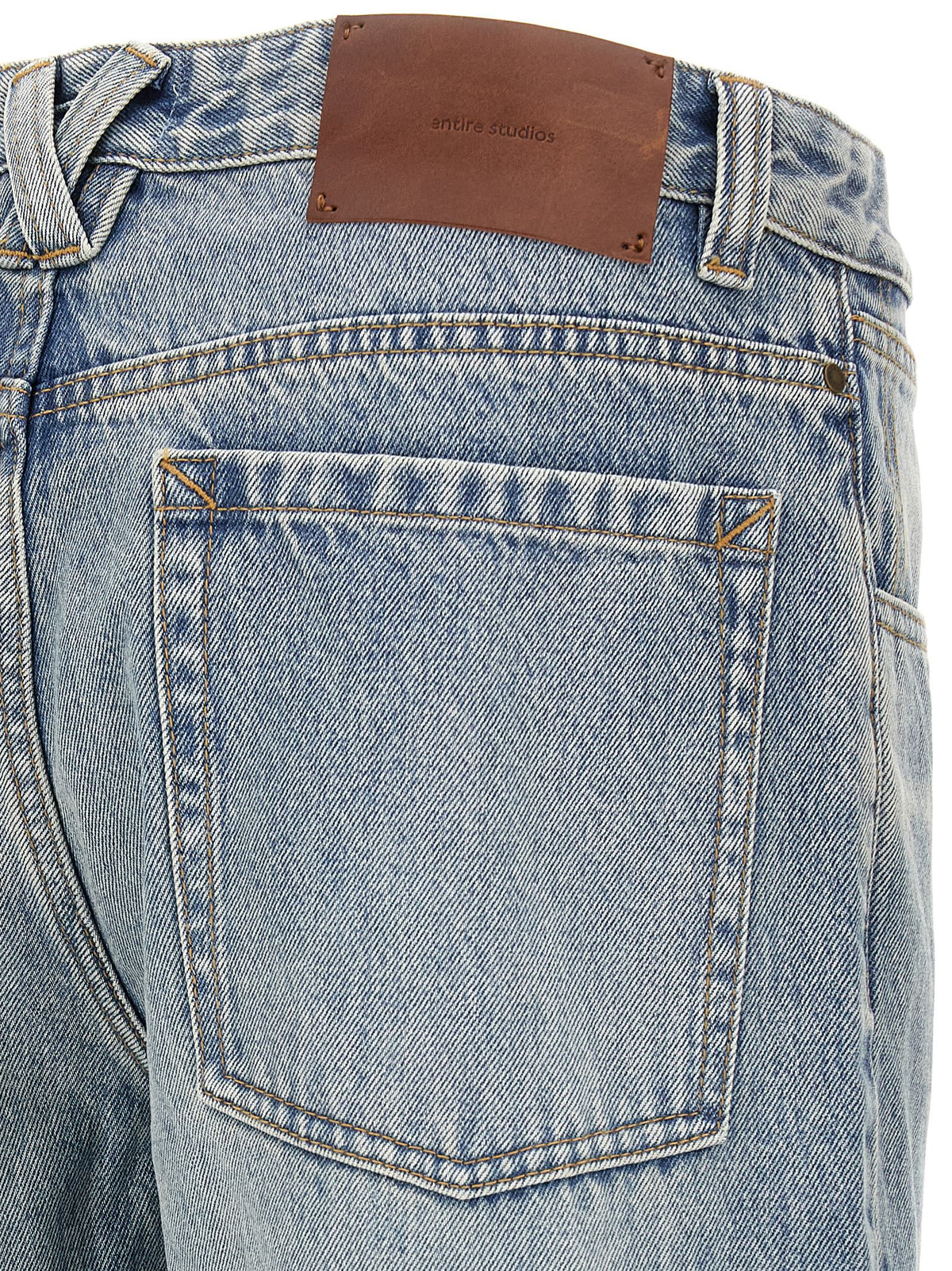 Entire Studios Blaue Jeans aus Baumwolle im geraden Schnitt