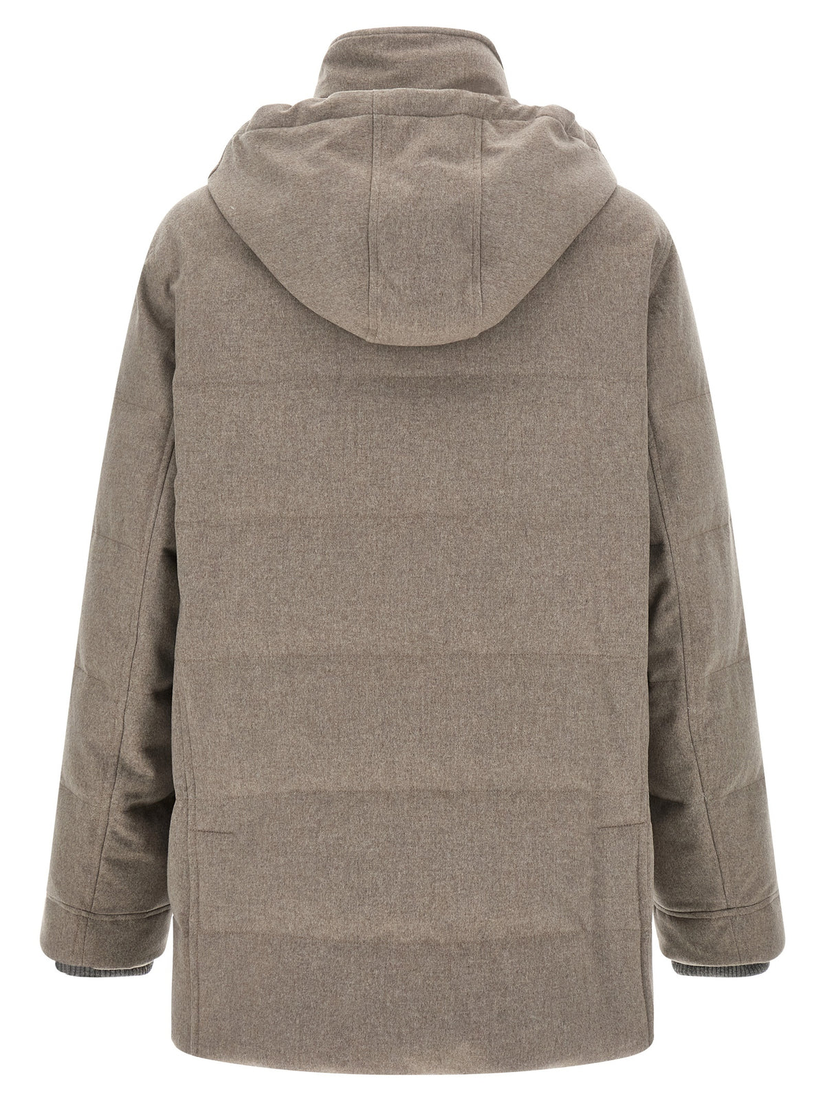 Brunello Cucinelli Beige Wollparka