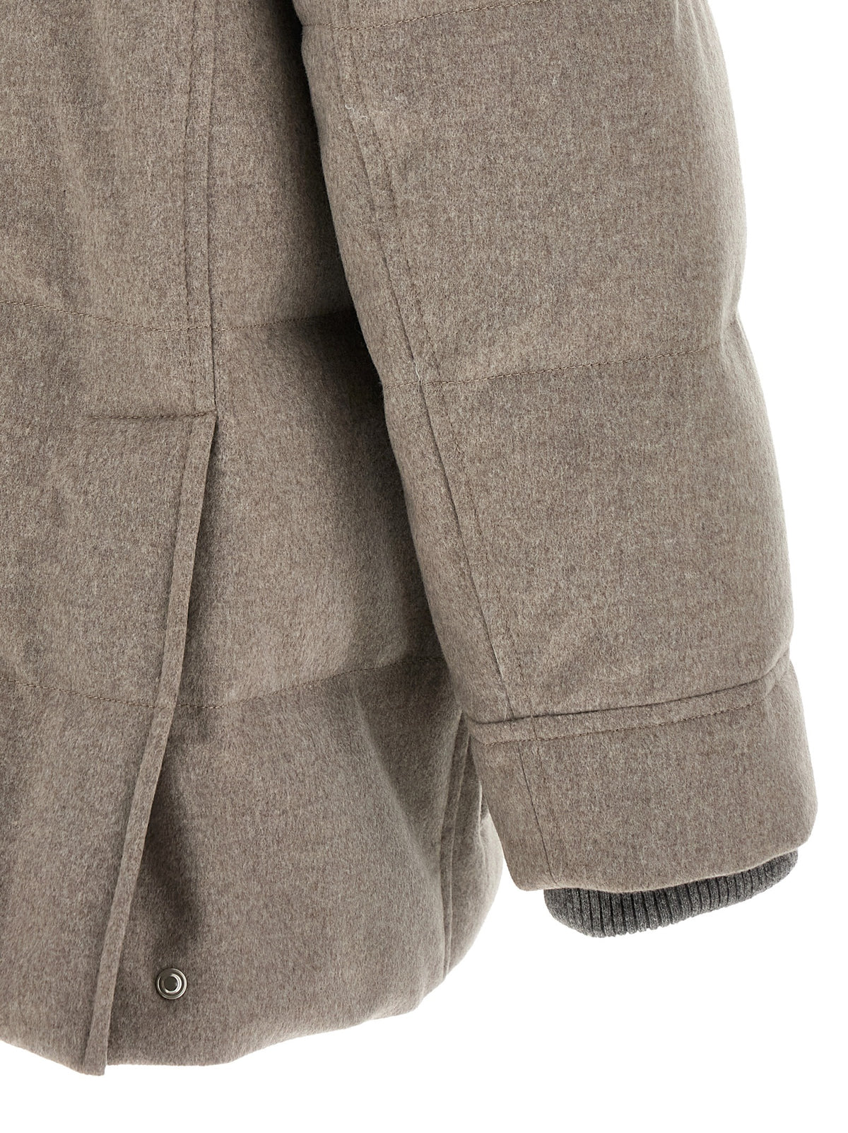 Brunello Cucinelli Beige Wollparka