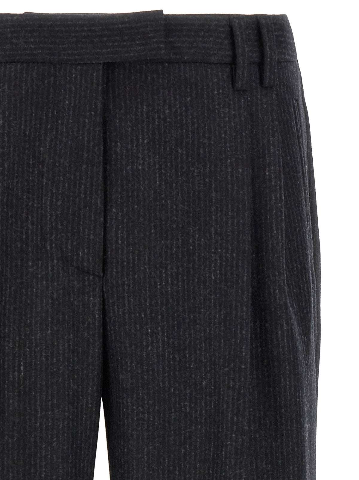Alberto Biani Graue Woll-Freizeithose
