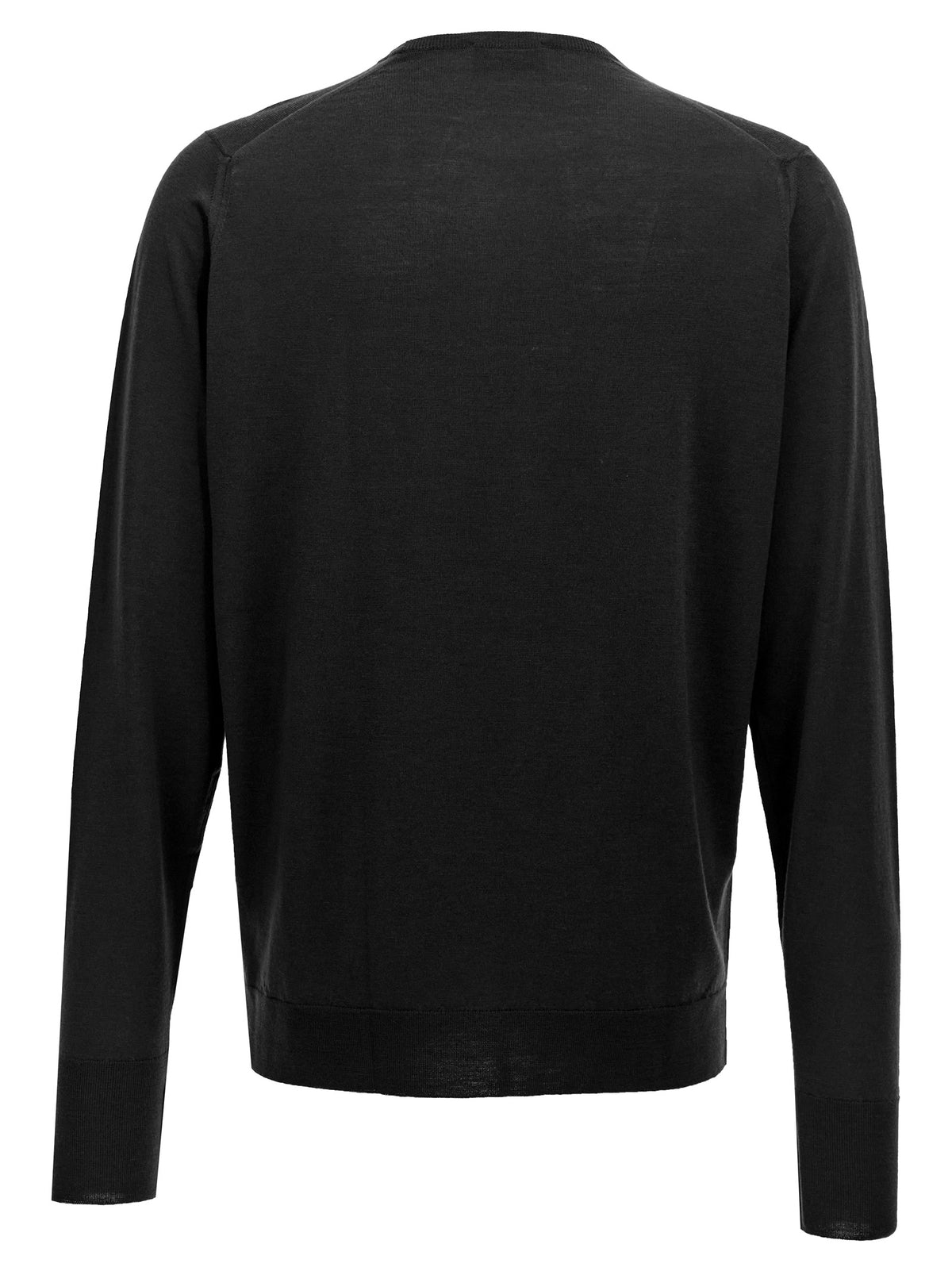 JOHN SMEDLEY Schwarzer Cardigan aus Merinowolle