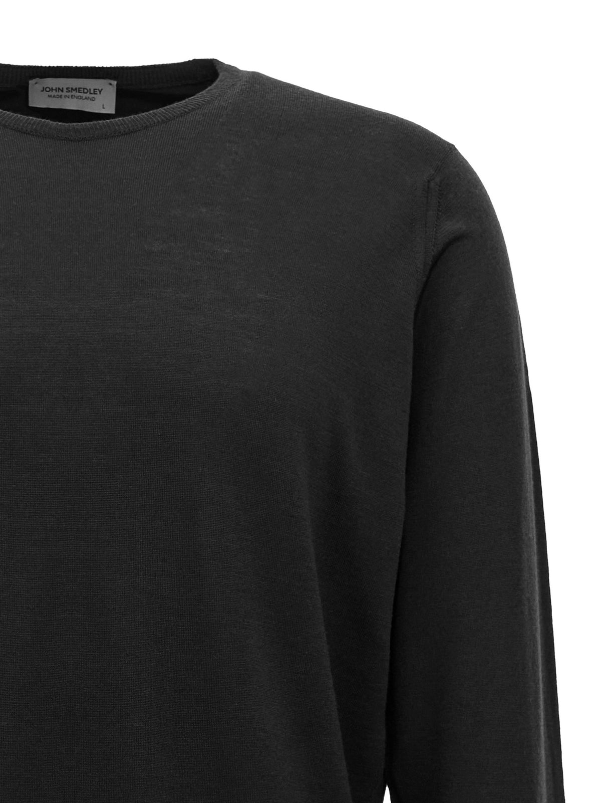 JOHN SMEDLEY Schwarzer Cardigan aus Merinowolle