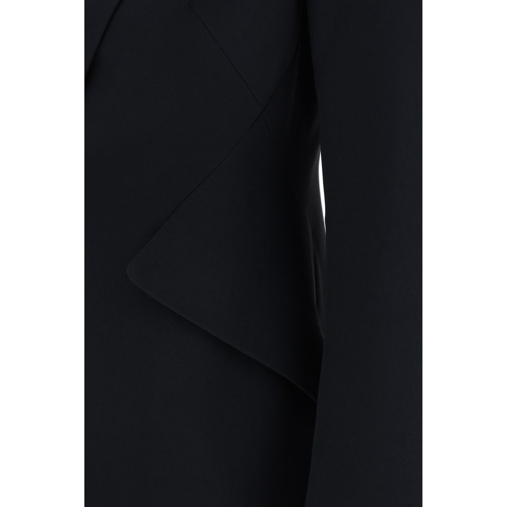 Alexander McQueen Schwarzer Blazer aus Acetat