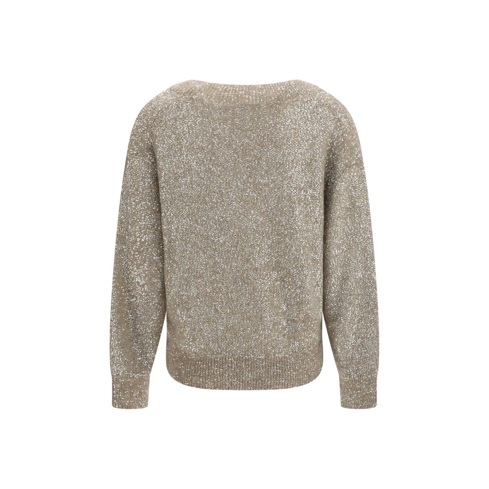 Brunello Cucinelli Beige Polyamid-Sweatshirt