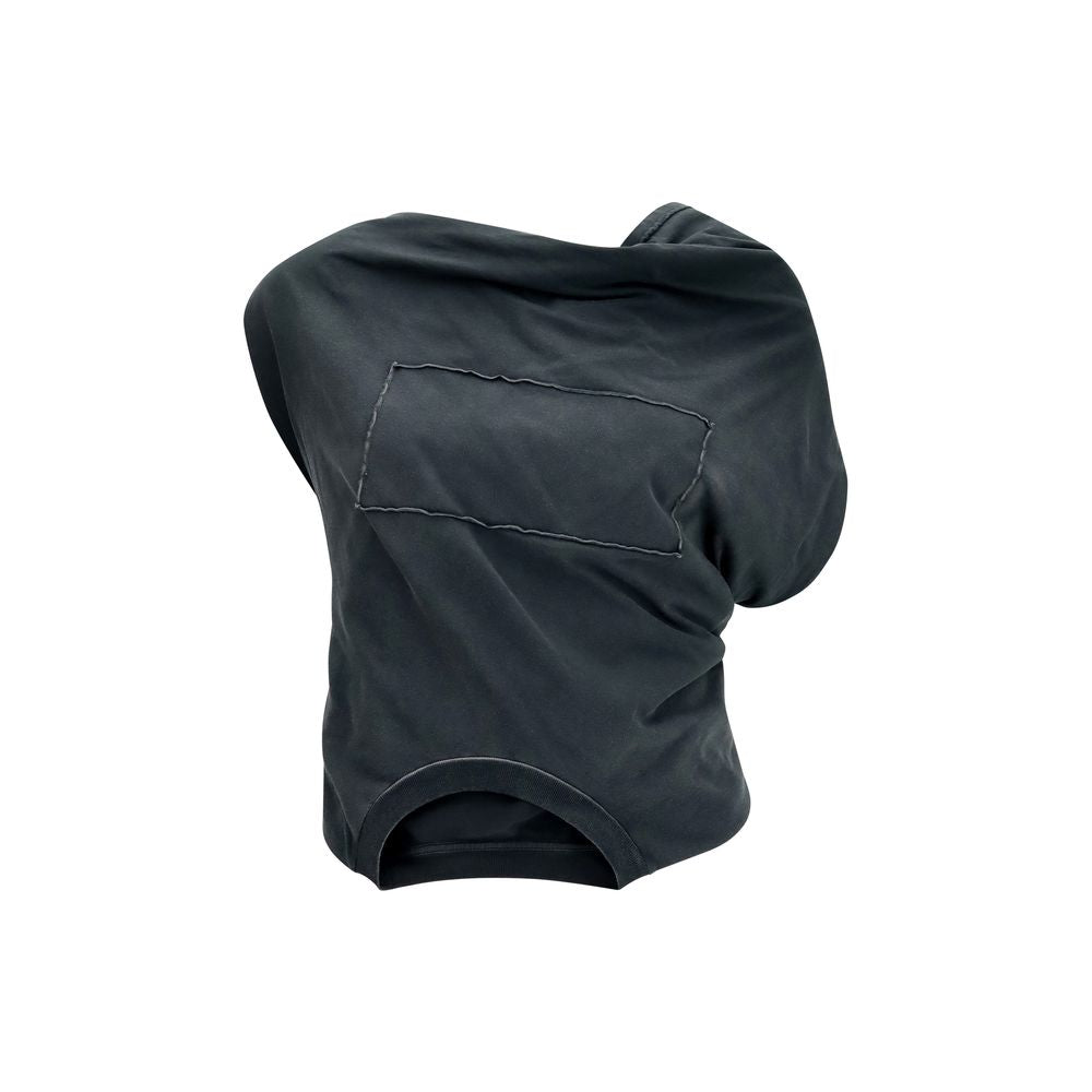 Maison Margiela Graue Baumwollbluse