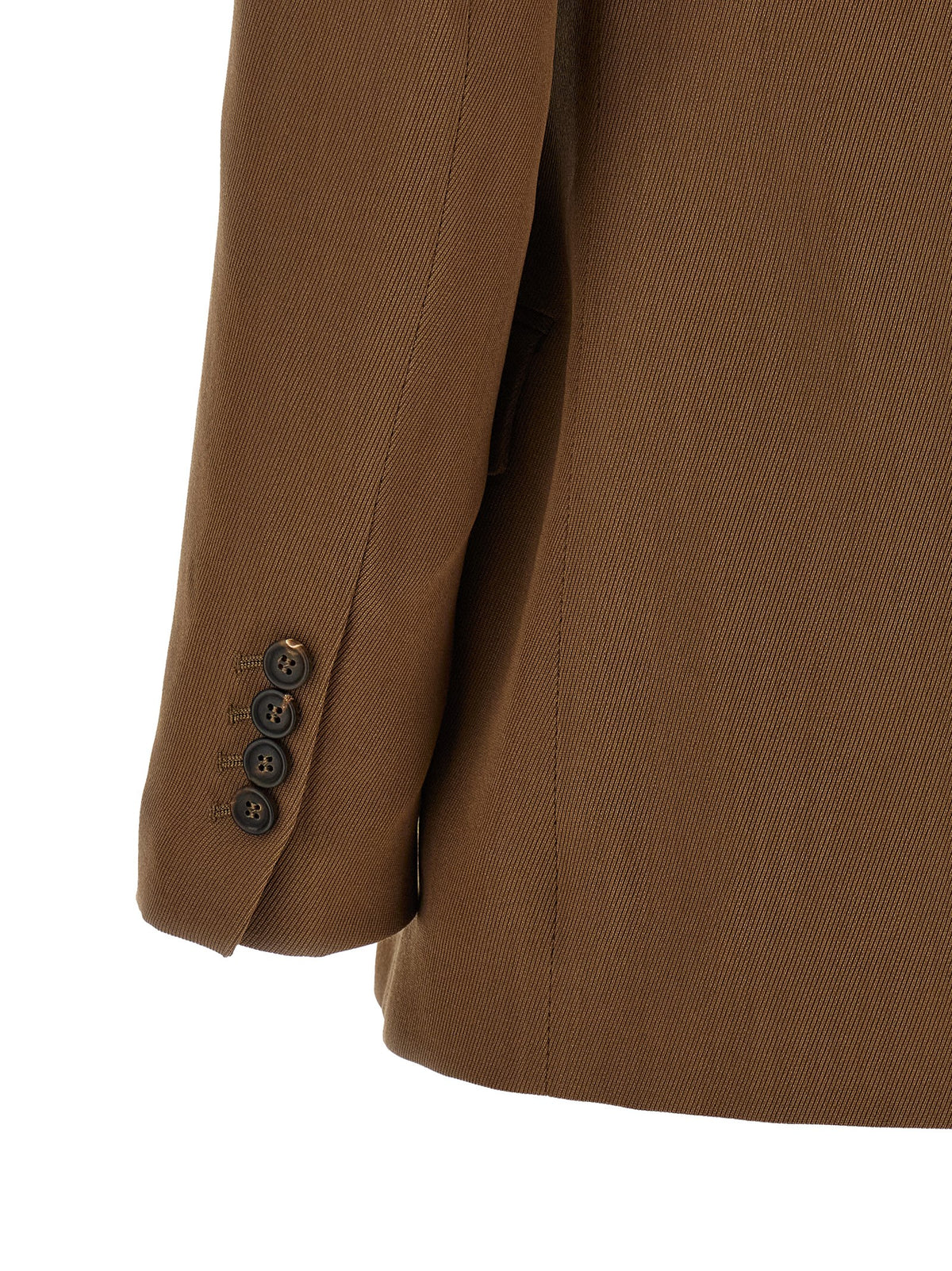 Brunello Cucinelli Brauner Blazer aus reiner Schurwolle