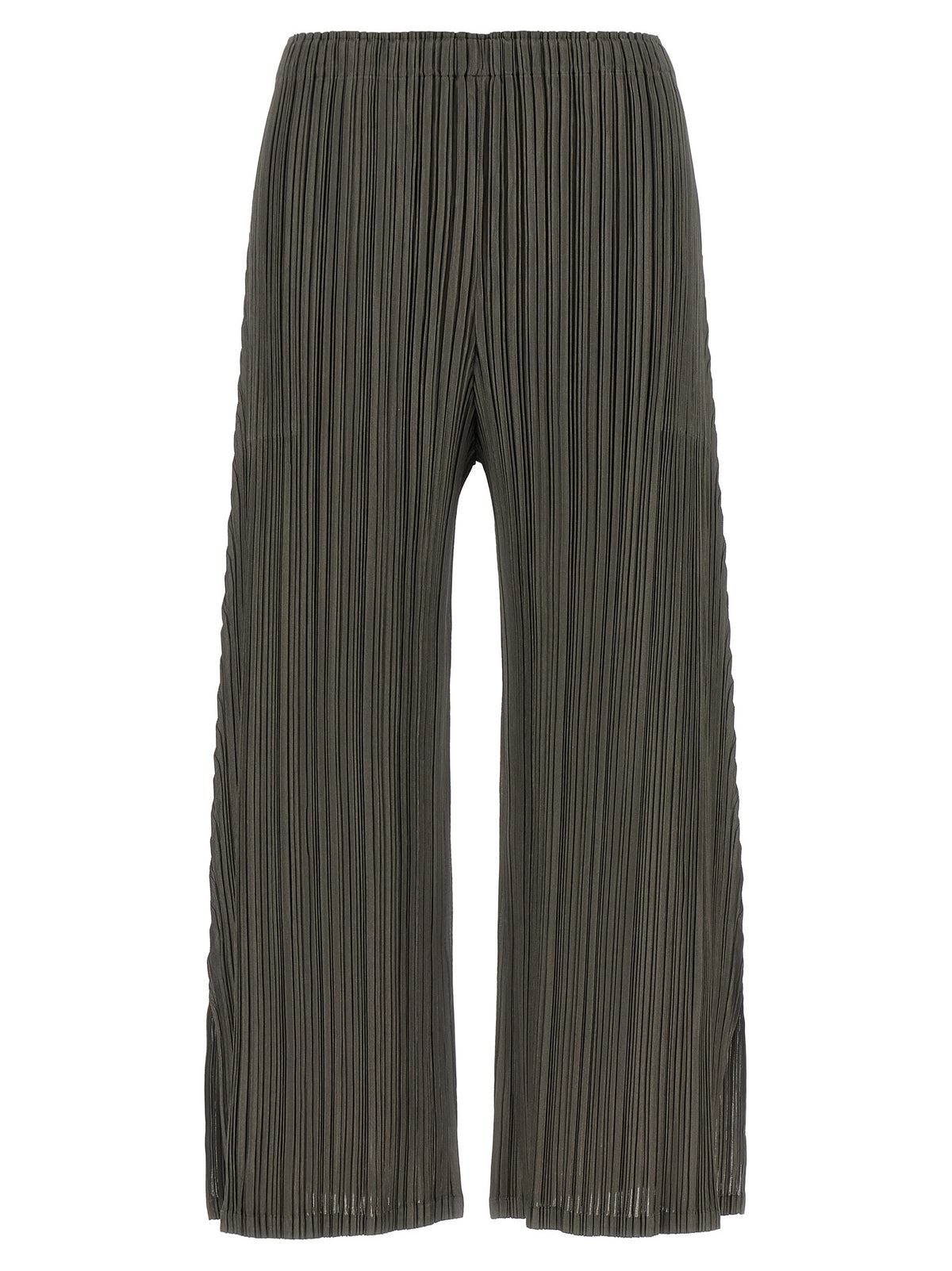 PLEATS PLEASE ISSEY MIYAKE Graue Freizeithose aus Polyester