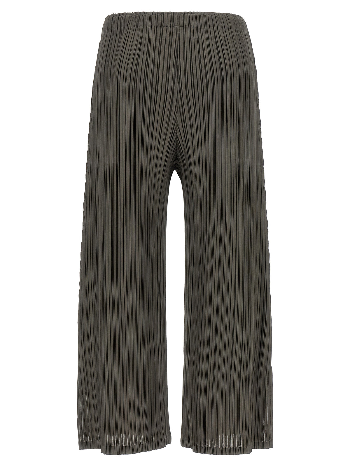 PLEATS PLEASE ISSEY MIYAKE Graue Freizeithose aus Polyester