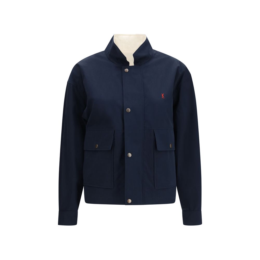 Saint Laurent Mehrfarbige Baumwolljacke Und Mantel