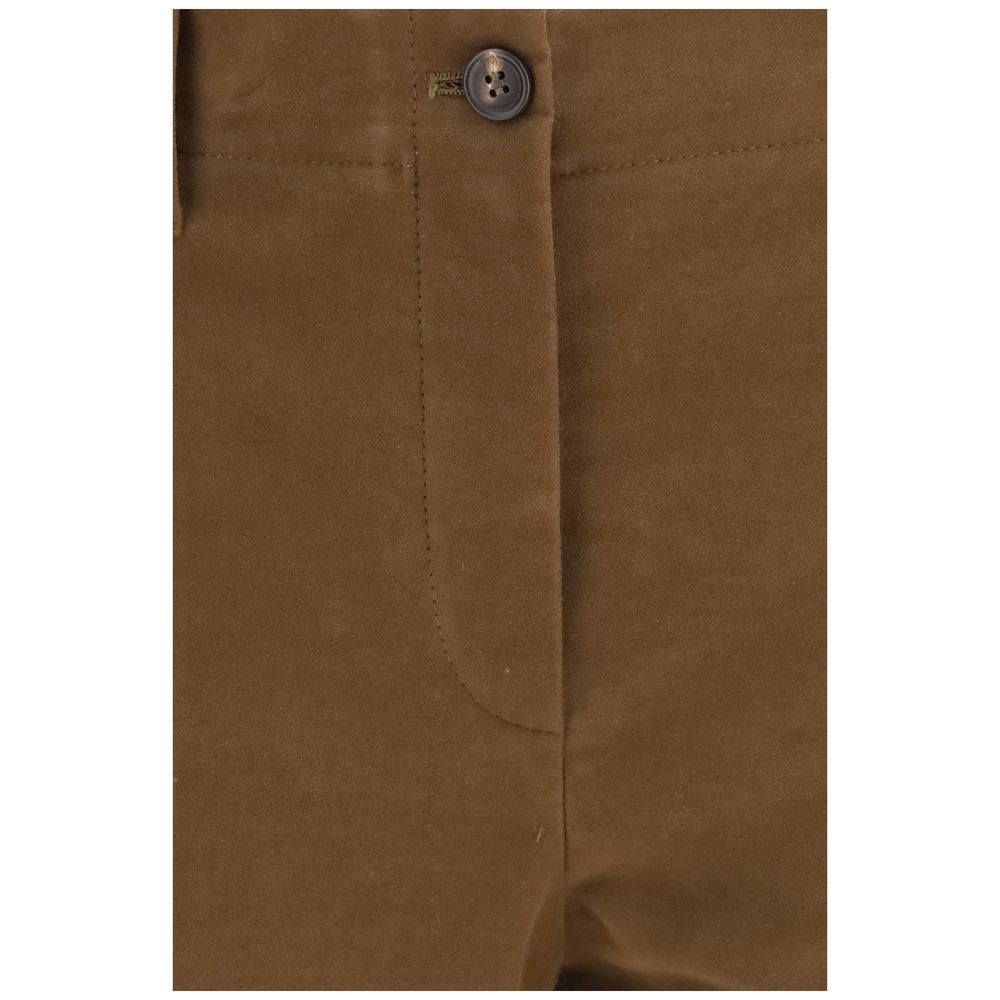 Brunello Cucinelli Braune Baumwollhose für die Freizeit