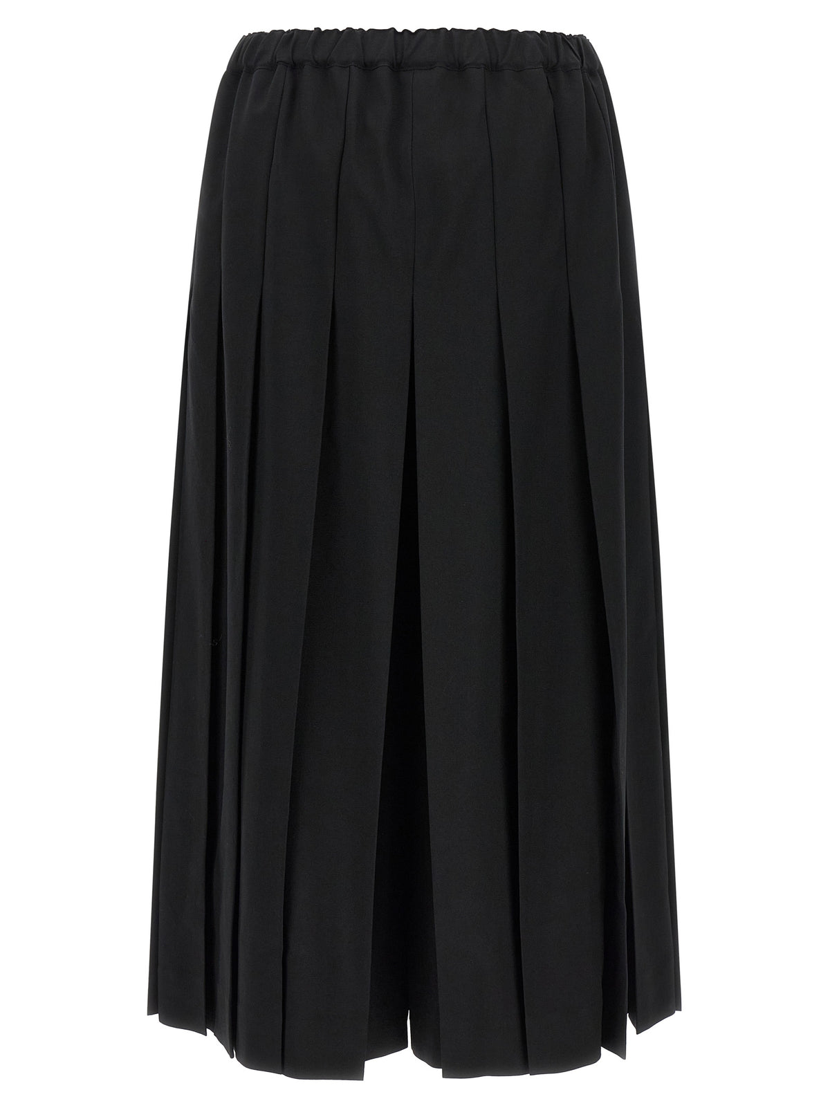Comme Des Garçons Schwarze Woll-Freizeithose