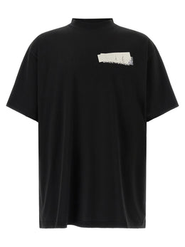 Balenciaga Schwarzes Baumwoll-T-Shirt