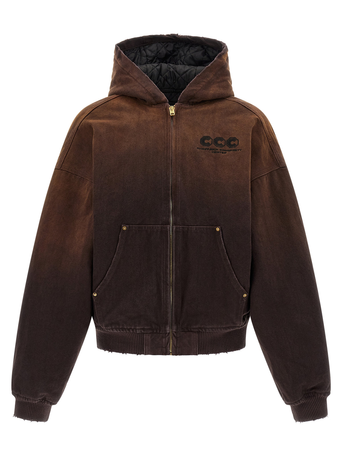 WILLY CHAVARRIA Baumwoll-Jacke in Braun