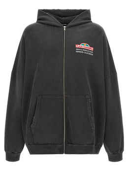 WILLY CHAVARRIA Schwarzer Baumwoll-Sweatshirt