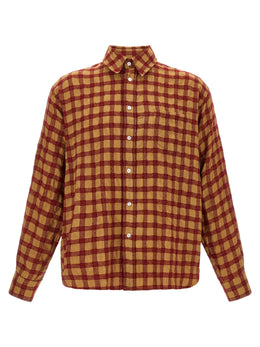 WILLY CHAVARRIA Bordeaux Viskose-Bluse