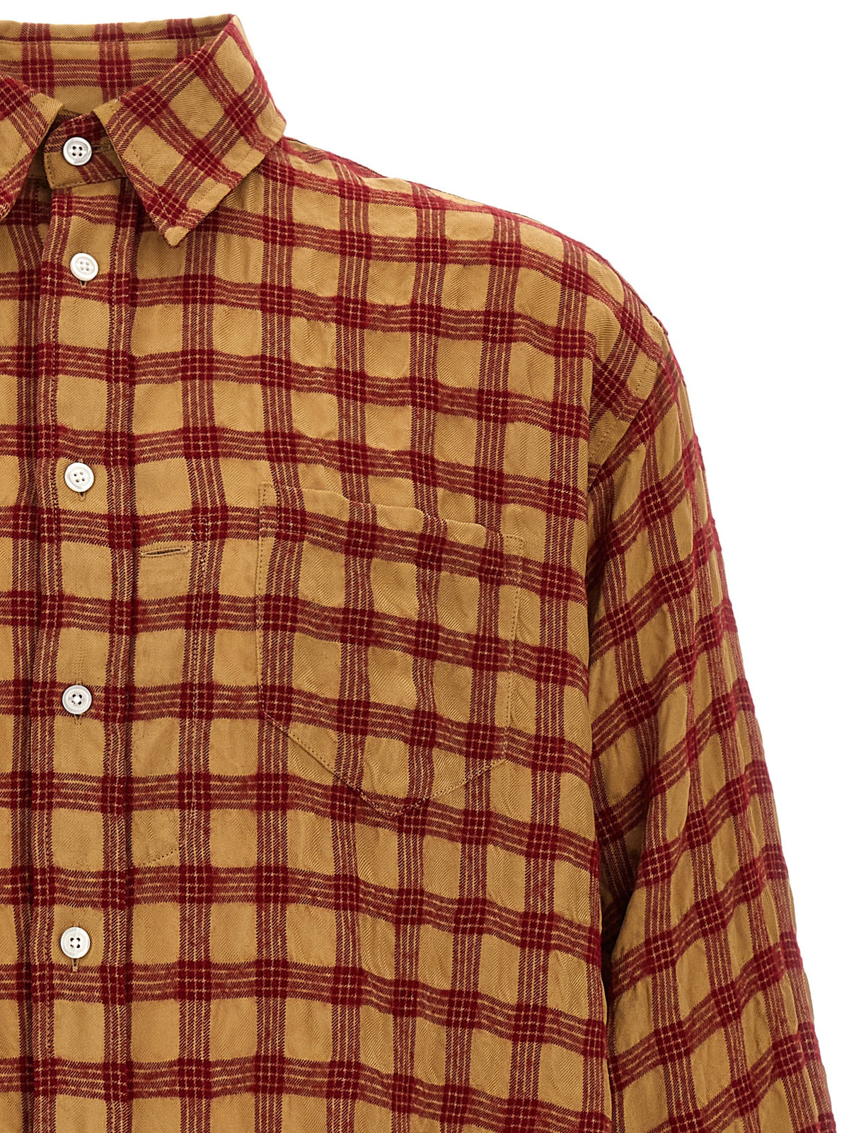 WILLY CHAVARRIA Bordeaux Viskose-Bluse