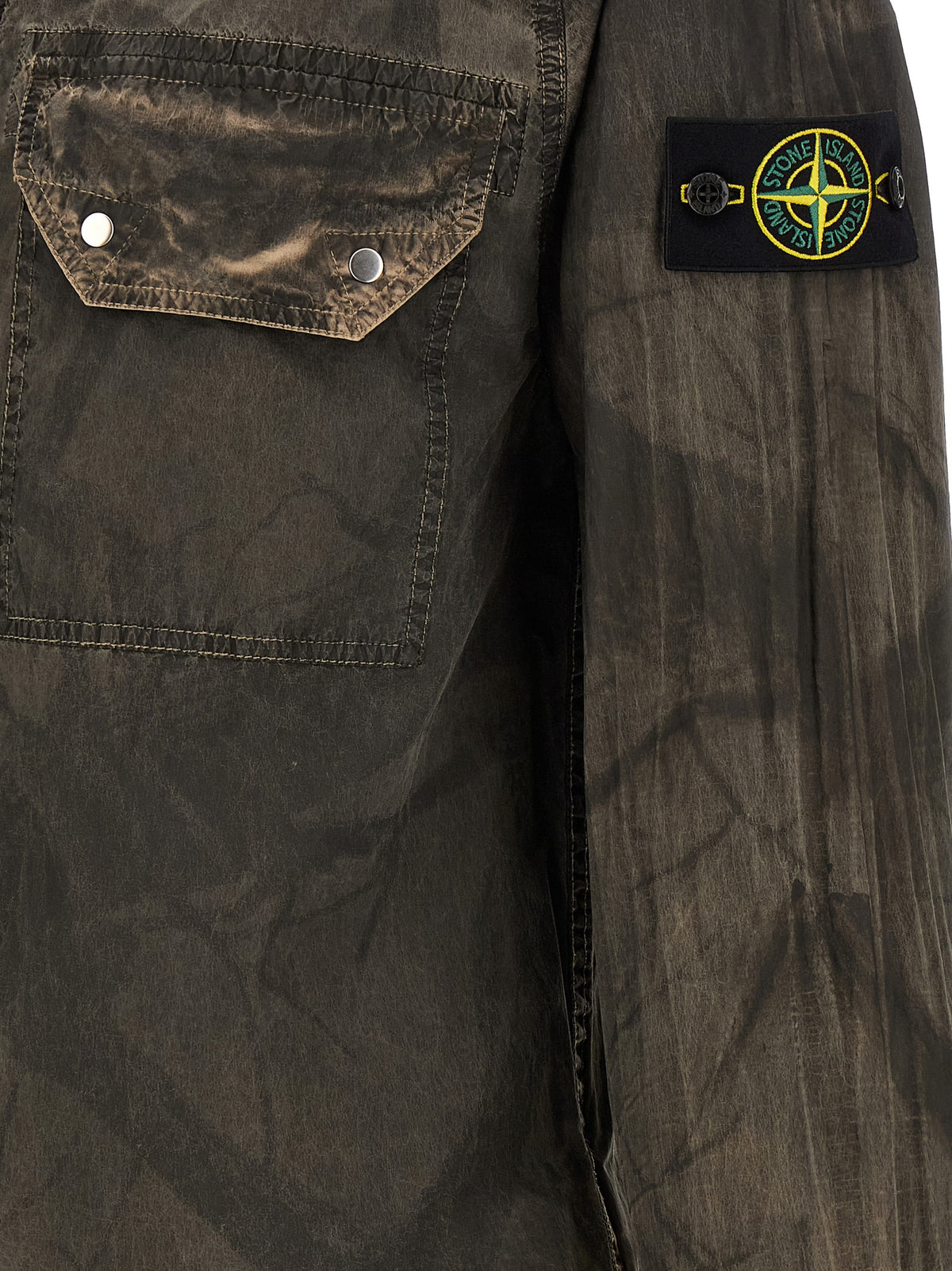 Stone Island Braune Polyamid-Bluse