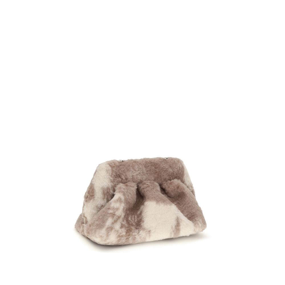 THEMOIRè Beige Clutch aus Kunstpelz