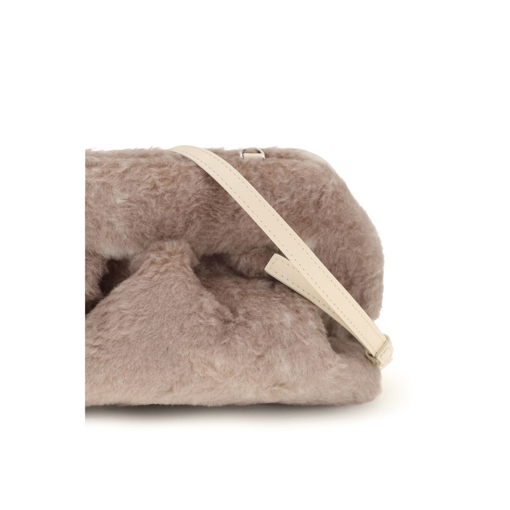 THEMOIRè Beige Clutch aus Kunstpelz