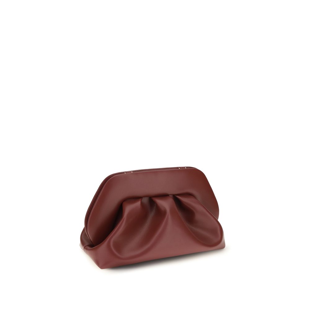 THEMOIRè Bordeaux Clutch aus veganem Leder