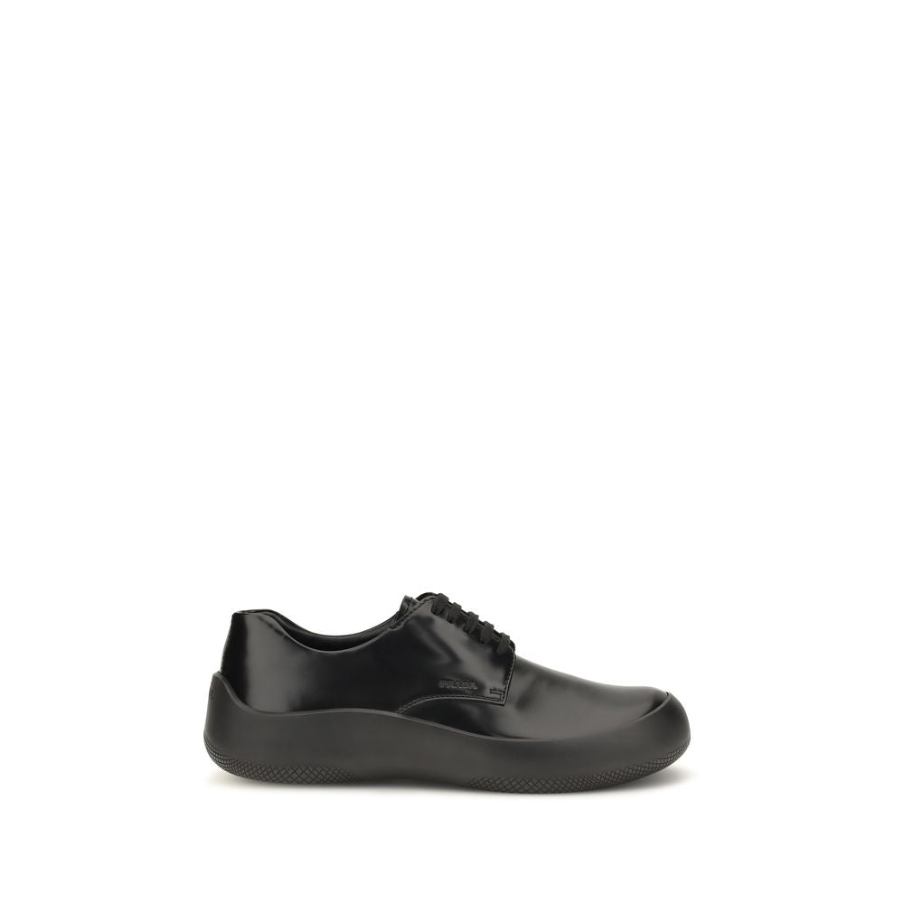 Prada Schwarze Bos Taurus Kalbsleder-Sneakers