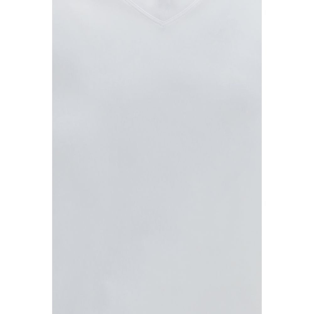 Brunello Cucinelli Weißes Baumwoll-T-Shirt