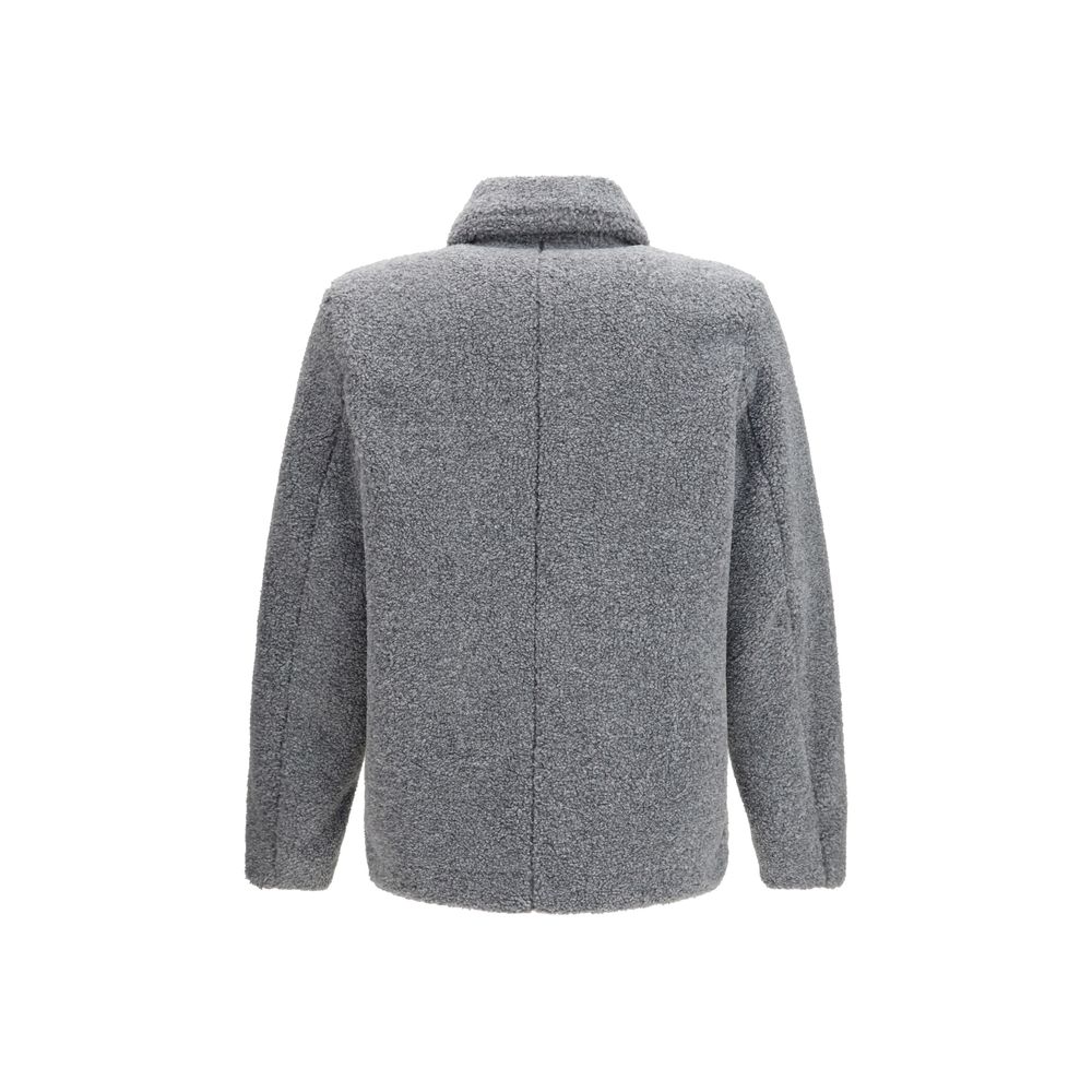 Herno Graue Polyester-Jacke in voller Länge