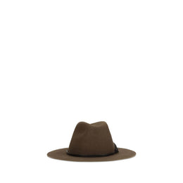 Brunello Cucinelli Brauner Eco-Stoff-Fedora