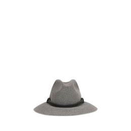 Brunello Cucinelli Grauer Eco-Filzhut Fedora
