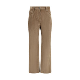 Brunello Cucinelli Braune Baumwollhose für die Freizeit