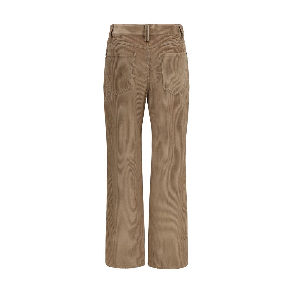 Brunello Cucinelli Braune Baumwollhose für die Freizeit