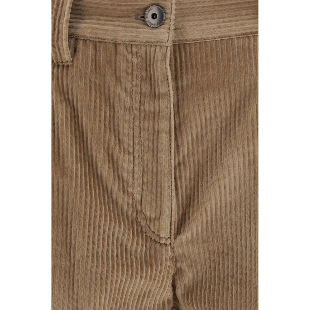 Brunello Cucinelli Braune Baumwollhose für die Freizeit
