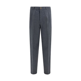 Brunello Cucinelli Graue Hose aus Wolle Ovis Aries